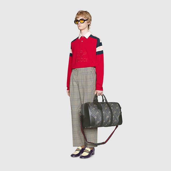 グッチGUCCI  GGスプリーム タイガー トラベルバッグ 2WAY ハンドバッグ 旅行カバン474131 G02AN 8992