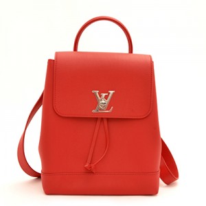 ルイ・ヴィトン​LOUIS VUITTON   ロックミーバックパック リュック・デイパック ソフトカーフ レッド M41814​