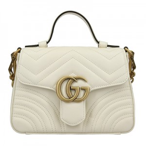 GUCCI グッチ ハンドバッグ レディース GGマーモント ホワイト 547260 DTDIT 9022