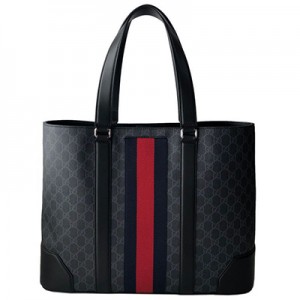 グッチ GUCCI バッグ メンズ GGスプリーム ウェブ トートバッグ ブラック 495560 9F2YN 1095