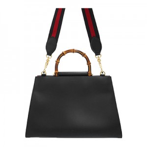 GUCCI グッチ  ミディアムレザートップハンドル 2wayハンドバッグ ショルダー バンブー453764