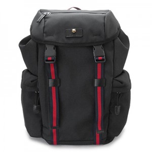 グッチ リュック メンズ GUCCI  バックパック ウェブ テクノキャンバス ブラック 黒 429037 K1N1X 1072​