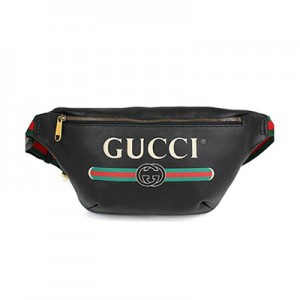グッチ GUCCI ベルトバッグ ウエストバッグ メンズ グッチプリント 黒 530412GCCT8164