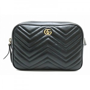 グッチGUCCI ウエストバッグ　ベルトバッグ　GGマーモント　ブラック　ゴールド金具　GG 523380・467891　