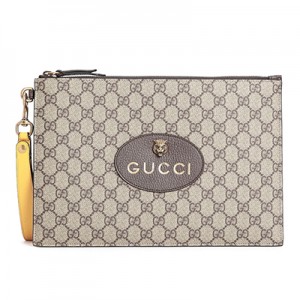 GUCCI グッチ GGスプリーム19SS ヴィンテージポーチ クラッチバッグ 473956 K9GOT 8861