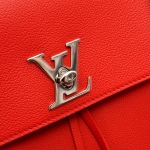 ルイ・ヴィトン​LOUIS VUITTON   ロックミーバックパック リュック・デイパック ソフトカーフ レッド M41814​