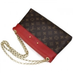 ルイヴィトン LOUIS VUITTON モノグラム パラスチェーン  スリーズ 赤 ショルダーバッグ  M41201