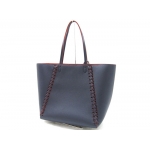 ルイ・ヴィトンLOUIS VUITTON  ロックミー・カバ クレインナチュラルレザー ネイビー×レッド M54682