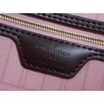 ルイヴィトン　バッグ　ダミエ・エベヌ　LV　トートバッグ　ポーチ付き　ネヴァーフルMM　ローズ・バレリーヌ　N41603