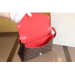 ルイ ヴィトン LOUIS VUITTON モノグラム サン ミシェル  ハンド ショルダー バッグ 赤 シルバー 金具 レディース M44031​
