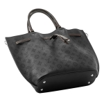 ルイヴィトン LOUISVUITTON ジロラッタ  バッグ マヒナ 黒 モノグラム パンチング バイカラー エレガント M54402​