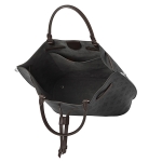 ルイヴィトン LOUISVUITTON ジロラッタ  バッグ マヒナ 黒 モノグラム パンチング バイカラー エレガント M54402​