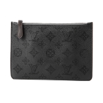 ルイヴィトン LOUISVUITTON ジロラッタ  バッグ マヒナ 黒 モノグラム パンチング バイカラー エレガント M54402​