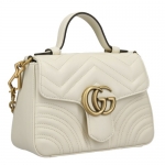 GUCCI グッチ ハンドバッグ レディース GGマーモント ホワイト 547260 DTDIT 9022