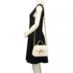 GUCCI グッチ ハンドバッグ レディース GGマーモント ホワイト 547260 DTDIT 9022