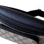 グッチ GUCCI メンズ バッグ ボディバッグ GGスプリームキャンバス ベルトバッグ ブラック×ベージュ 450946 KHNYX 9772