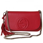 グッチ GUCCI ショルダーバッグ レディース ソーホー SOHO レザー チェーンバッグ レッド 336752 A7M0G 6523