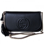 グッチ GUCCI ショルダーバッグ レディース ソーホー SOHO レザー チェーンバッグ ブラック 336752 A7M0G 1000