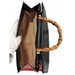 GUCCI グッチ  ミディアムレザートップハンドル 2wayハンドバッグ ショルダー バンブー453764