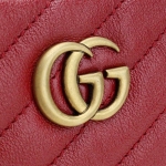 グッチ GUCCI GG MARMONT 2.0 GGマーモント2.0 斜め掛け ショルダーバッグ  レッド系 レディース 550155 0OLFT 6438​