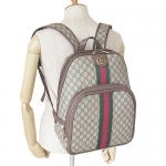 グッチ リュックサック GUCCI  メンズ バッグ ミディアム バックパック オフィディア GGスプリーム キャンバス PVC ベージュ×エボニー 547967 9U8BT 8994​