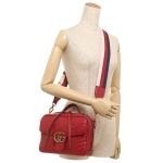 グッチ ハンドバッグ ショルダーバッグ レディース GUCCI  レッド 498100 DTDPT 8227