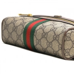 グッチ GUCCI ベルトバッグ/ウエストバッグ GGスプリーム/GG SUPREME ベージュ&エボニー&ブラウン  メンズ レディース  517076 96I3B 8745​