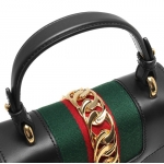 グッチ GUCCI ハンドバッグ/ショルダーバッグ シルヴィ/SYLVIE ブラック&グリーン&レッド  レディース 470270 D4ZAG 8015​