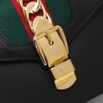 グッチ GUCCI ハンドバッグ/ショルダーバッグ シルヴィ/SYLVIE ブラック&グリーン&レッド  レディース 470270 D4ZAG 8015​