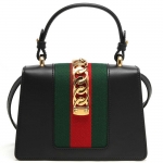 グッチ GUCCI ハンドバッグ/ショルダーバッグ シルヴィ/SYLVIE ブラック&グリーン&レッド  レディース 470270 D4ZAG 8015​