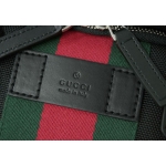 グッチ バッグ  GUCCI バックパック リュックサック パラナ ブラック ウェビング レッドxグリーン アウトレット 495558-1060​