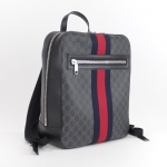 グッチ GUCCI　GGスプリーム バックパック リュックサック PVC レザー 黒 グレー 478324 9C2DN 8847