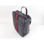グッチ GUCCI　GGスプリーム バックパック リュックサック PVC レザー 黒 グレー 478324 9C2DN 8847