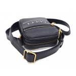 グッチ GUCCI プリントレザーショルダーバッグ ブラック  メンズ レザー 574803 0Y2AT 8163