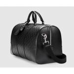 GUCCIグッチシグネチャーレザーダッフル 旅行カバン 2WAYボストンバッグ ショルダーバッグ 406380 CWCBN 1000
