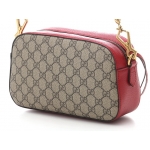 GUCCIグッチ　GGスプリームショルダーバッグ　ベージュ/レッド　476466