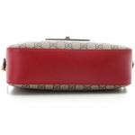 GUCCIグッチ　GGスプリームショルダーバッグ　ベージュ/レッド　476466