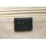 GUCCIグッチ マイクログッチシマ 2WAY ボストンバッグ ハンドバッグ ショルダーバッグ レザー 黒 ブラック アウトレット品 449646 BMJ1G 1000