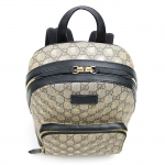 グッチ 【GUCCI】 GGスプリーム キャンバス ビー バックパック ベージュ×ブラックレザー リュックサック デイパック レディース 蜂 ハチ プリント 427042 9N0AG 8319