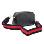 グッチ GUCCI GGスプリームキャンバス ショルダーバッグ クラッチ ブラック×グレー [メンズ] 574886 K5RLN 1095