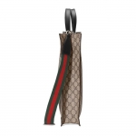 グッチ(Gucci) 456217 ユニセックス GGスプリーム,レザー トートバッグ ベージュ,ブラック 456217K5IAN1000