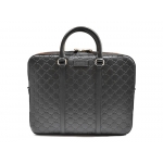 GUCCI シグネチャーブリーフケース  ブラック レザー シンプル レディース メンズ ユニセックス 435322 CWCBN 1000​