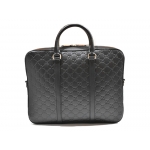 GUCCI シグネチャーブリーフケース  ブラック レザー シンプル レディース メンズ ユニセックス 435322 CWCBN 1000​