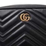 グッチ GUCCI GGマーモント キルティングレザー ショルダーバッグ ブラック [メンズ] 523365 DTDHT 1000