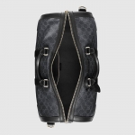 GUCCIグッチ GGスプリーム キャリー オン ダッフルバッグ 2WAY ハンドバッグ ボストンバッグ 旅行カバン トラベルバッグ ブラック 黒 レザー 474131
