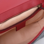 グッチ GUCCI GGマーモント レザー チェーン ショルダーバッグ ブラック基調 [レディース] 443497 0OLFX 8277