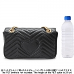 グッチ ショルダーバッグ  GUCCI ポシェット 2WAYバッグ ハンドバッグ GG MARMONT/GGマーモント キルティング レザー ブラック 443497 DTDIT 1000​