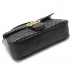 グッチ ショルダーバッグ  GUCCI ポシェット 2WAYバッグ ハンドバッグ GG MARMONT/GGマーモント キルティング レザー ブラック 443497 DTDIT 1000​