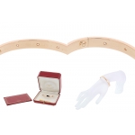 カルティエ ブレスレット ラブブレス フル ダイヤ PG ピンクゴールド 18K バングル B6033197