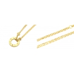 カルティエ ラブ サークル ダイヤ ブレスレット YG 18K  B6033198
